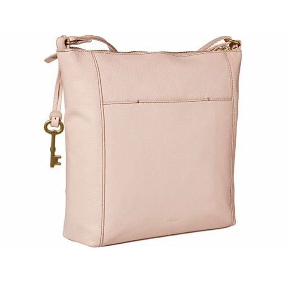 Fossil Tara Crossbody Dusty Rose Leather Handbag - Picture 3 of 11